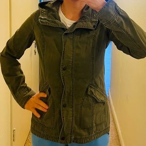 Abercrombie & Fitch khaki 100% cotton jacket sz.S